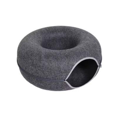 Refugio acogedor y túnel de juego para tus gatos