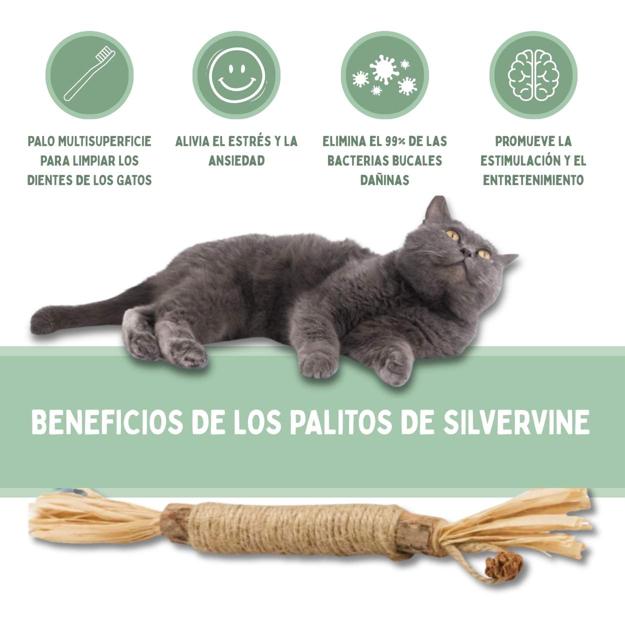 DentaSticks - Palitos Dentales de Silvervine para Gatos