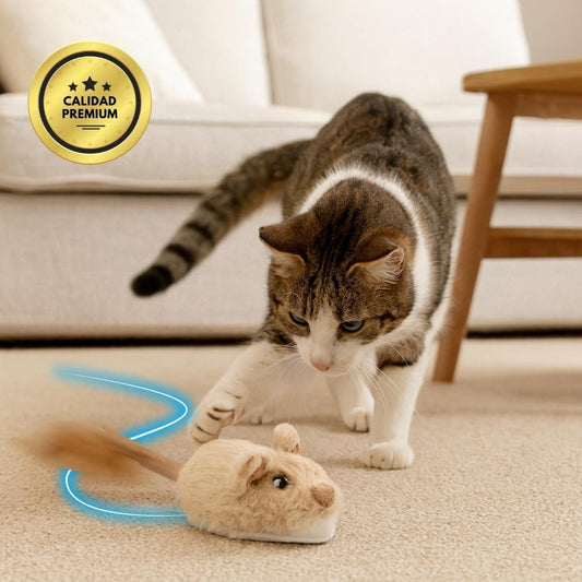 Juguete interactivo de ratón para gatos