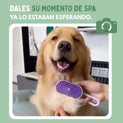 Cepillo de vapor multifuncional 4 en 1 para perros