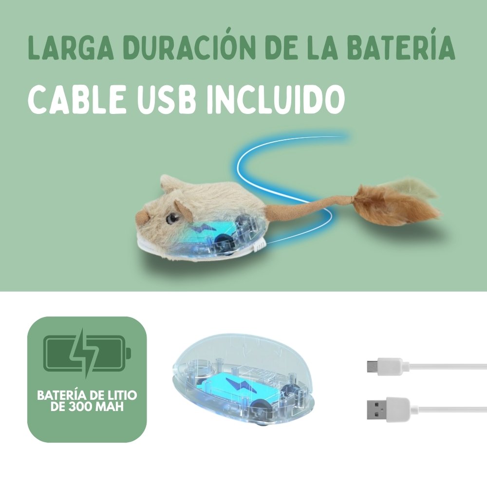 Juguete interactivo de ratón para gatos