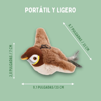 Juguete interactivo de pájaro para gatos