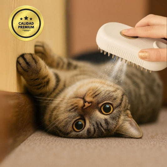 Cepillo de Vapor Multifuncional 4 en 1 para gatos