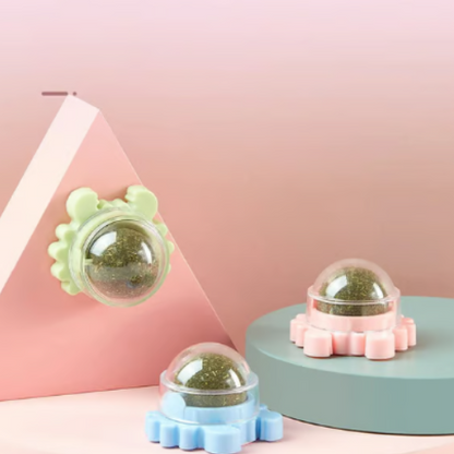 Bola mural con hierba gatera