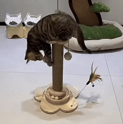 Árbol de juego rascador para gatos