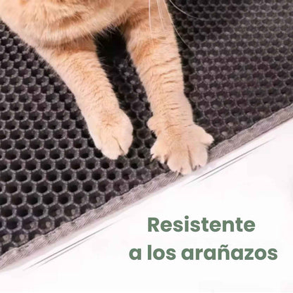 TAPETEMÁGICO - Alfombra de doble capa que mantiene el suelo limpio y recoge eficazmente los restos de arena y comida